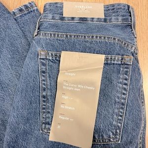 NWT Everlane The Curvy 90s Straight Jeans SZ 31 Reg